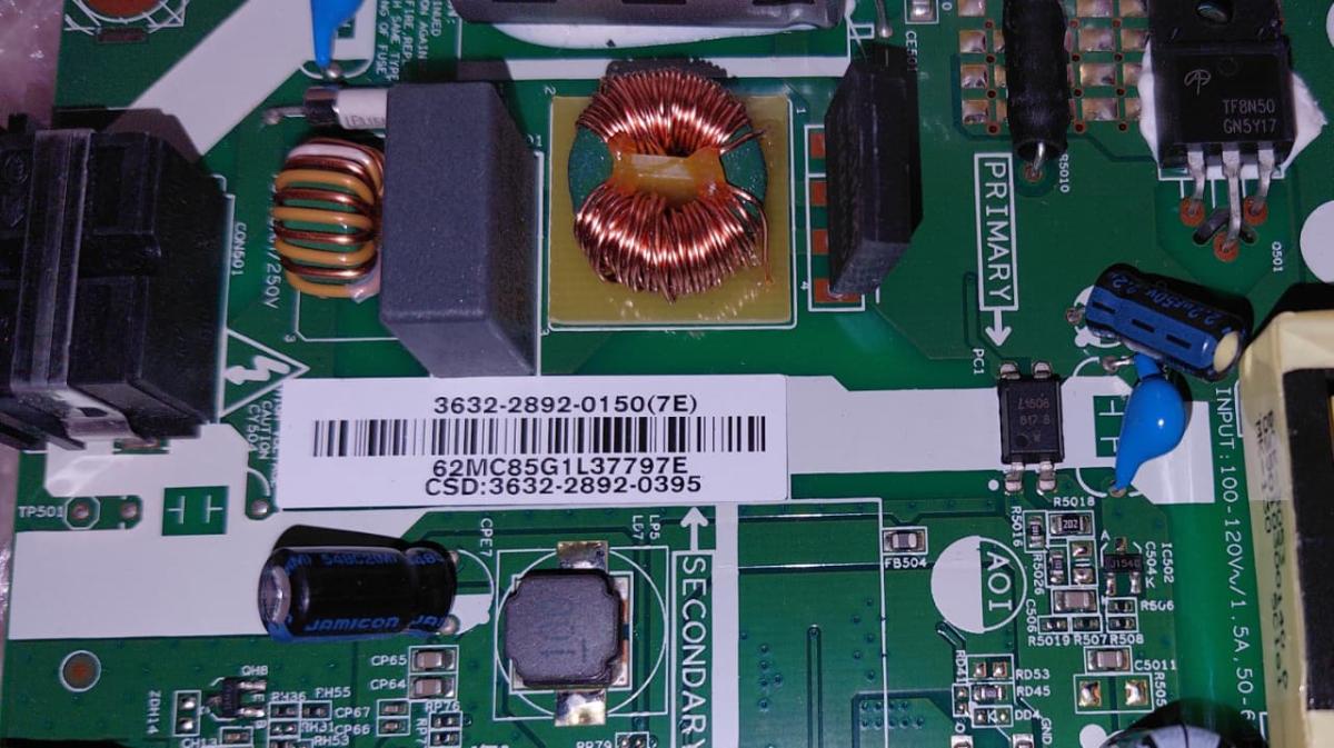 MAIN FUENTE (COMBO) PARA TV VIZIO / NUMERO DE PARTE 3632-2892-0150 / 0171-2271-5647 / 3632-2892-0395 / PANEL LSC320AN02 / MODELO D32HN-D0 LAUSUKAR - Imagen 3